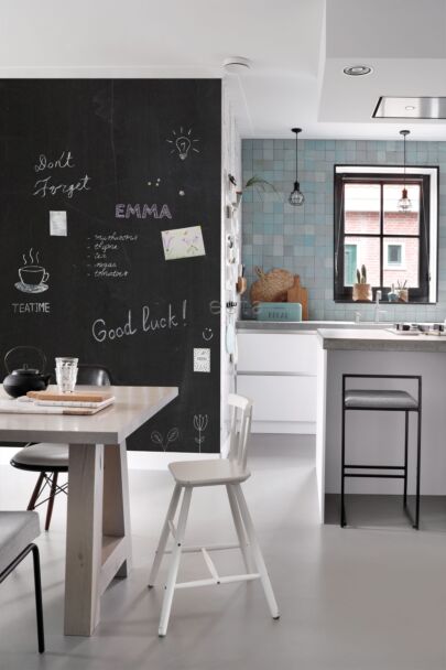 kitchen magnetic chalkboard wallpaper   black 155001