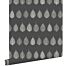wallpaper skeleton leaves black and brown and anthracite gray