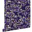 wallpaper funky flowers and paisleys purple and brown