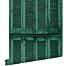 wallpaper weathered wooden French vintage louvre shutters emerald green