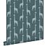 wallpaper giraffes greyish dark blue