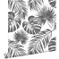wallpaper tropical leaves black and white