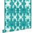 wallpaper tie-dye shibori pattern intense turquoise