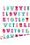 wallpaper love you - quotes turquoise and pink