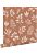 wallpaper floral pattern in Scandinavian style terracotta and white