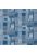wall mural patchwork madras blue and gray