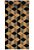 non-woven wallpaper XXL 3D graphic cubes black and brown