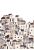 wall mural mediterranean houses beige and gray