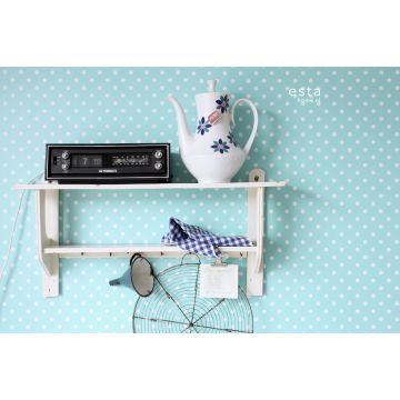 wallpaper dots turquoise