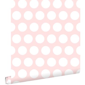 wallpaper dots white and light pink