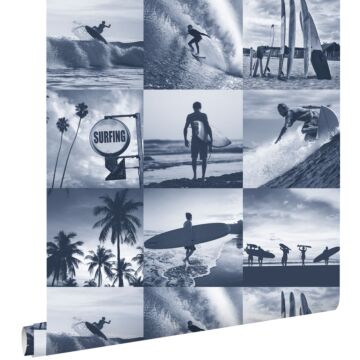 wallpaper pictures of surfers dark blue