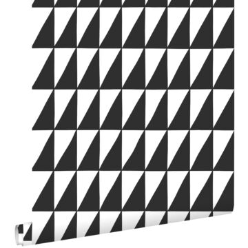 wallpaper graphical triangles black and white
