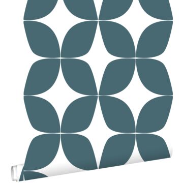wallpaper graphic motif greyish dark blue and white