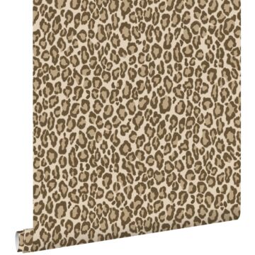 wallpaper leopard skin brown