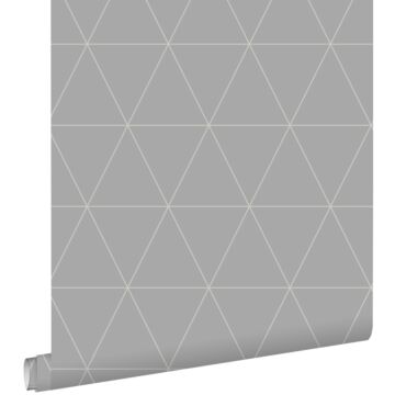wallpaper graphical triangles warm gray