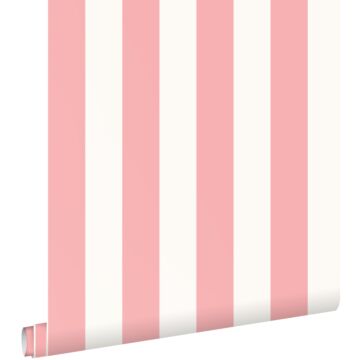 wallpaper stripes light pink and white