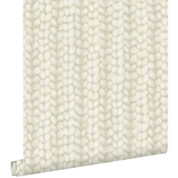 wallpaper coarse knit beige