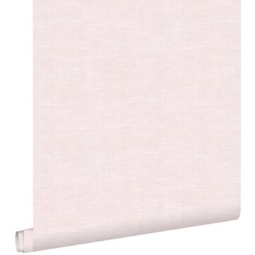 wallpaper linen look light pink