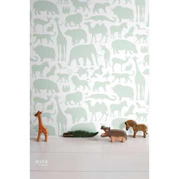 wallpaper animals mint green