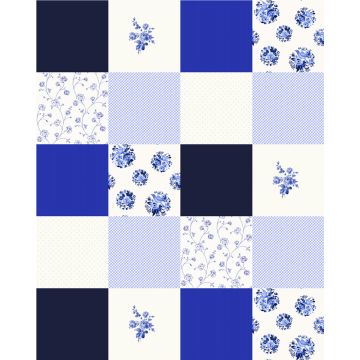 colourwallXL patchwork indigo blue