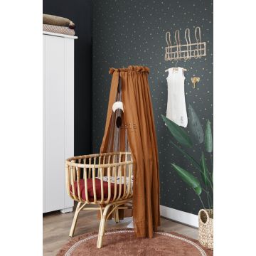wallpaper little stars grayed vintage blue and gold