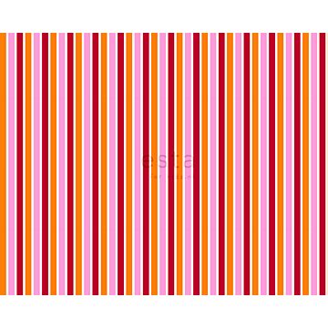 A4 sample fabric stripes pink and orange
