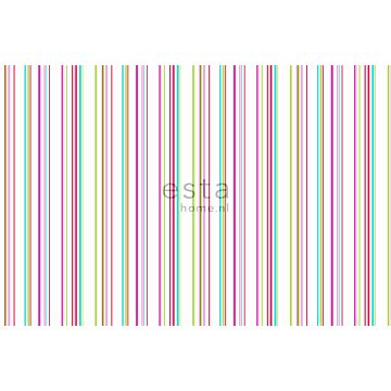 A4 sample fabric stripes multicolor on white