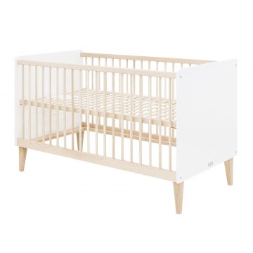 junior bed Indy white and natural